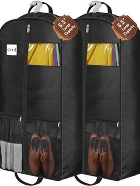 Garment Bag Suit Travel Bag Zipper Storage Cover Long Coat Dress Organizer